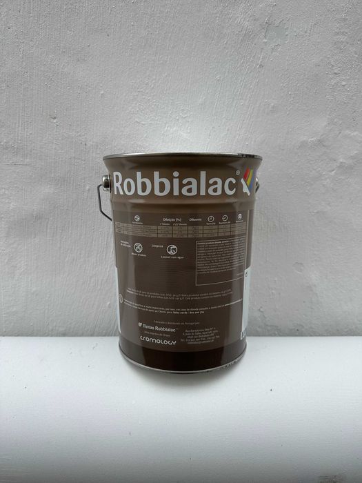 2 Latas Novas de Tinta Robialac Branca 5L – Exterior 100 %Acrílica