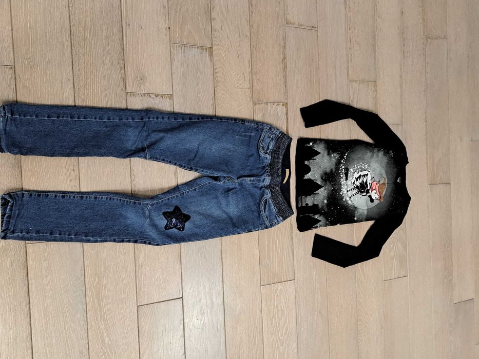 Zestaw ubrań dziewczęcy 140- 14 sztuk- dużo coccodrillo