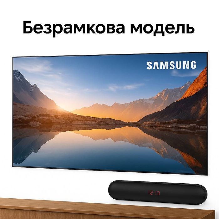 Новые Безрамочные телевизоры 2025 год Samsung 45 Google TV смарт WIFI