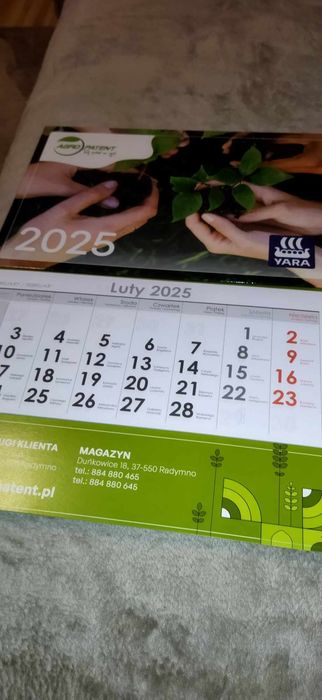 Kalendarz ścienny 2025
