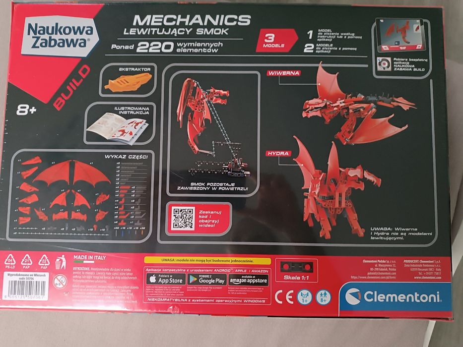 Klocki lewitujacy smok