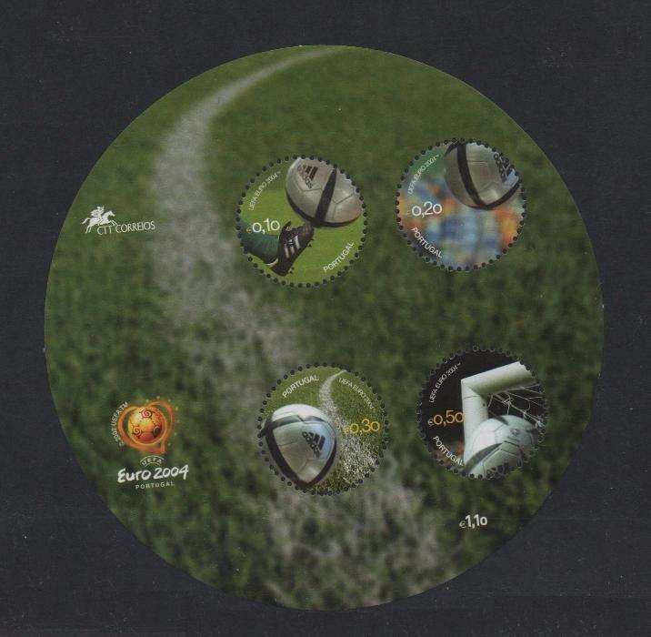 Bloco da bola do Euro 2004 - Afinsa Nº 288 - 100 unidades