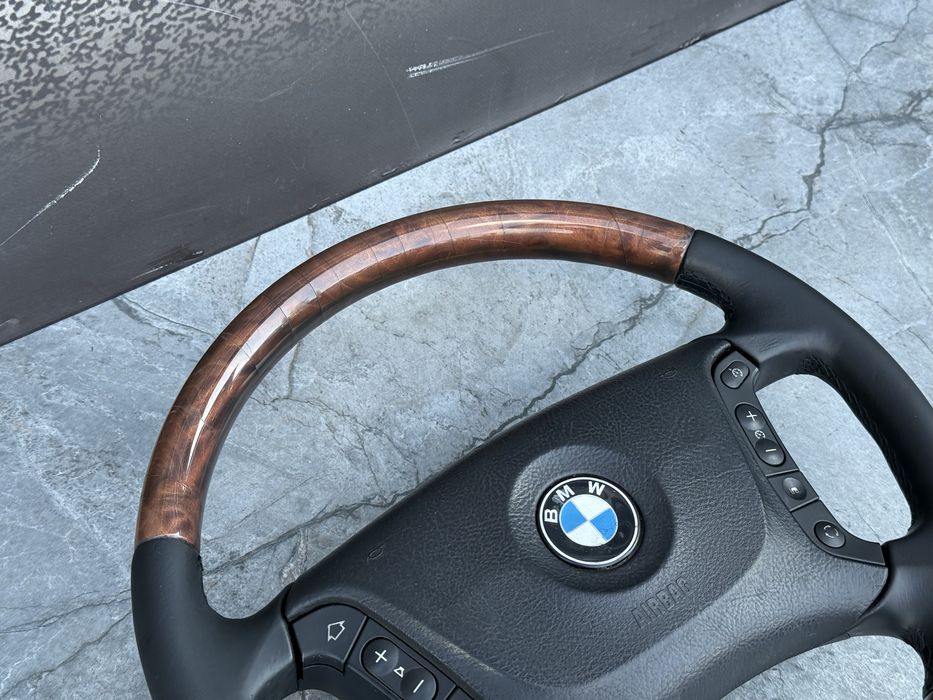 BMW E39 Individual Мультируль Дерево Рестайлінг е39 4 спиці Індівідуал