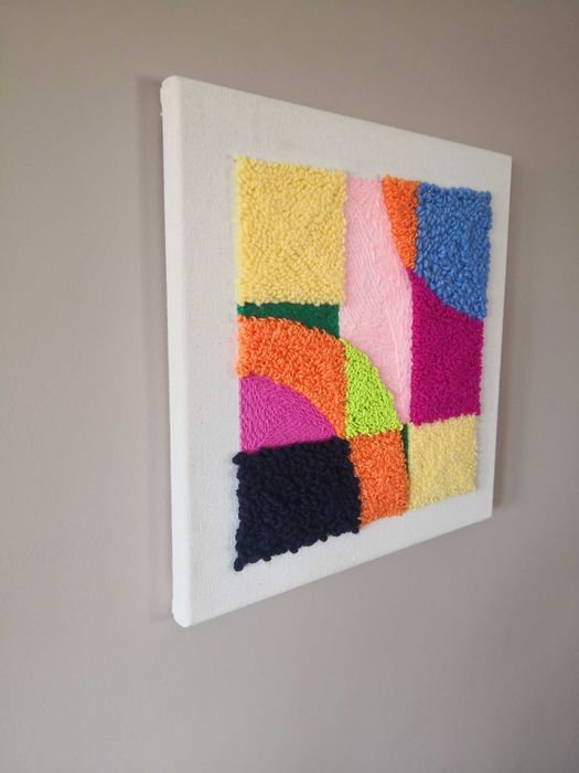 ręcznie tkany obraz