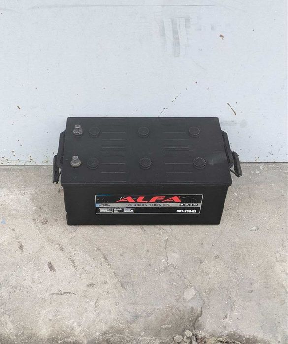 Грузовой аккумулятор ALFA 230 Ah 1500A (Megatex) 518x279x240