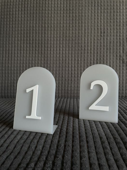 Numerki numery na stoły stoliki wesele