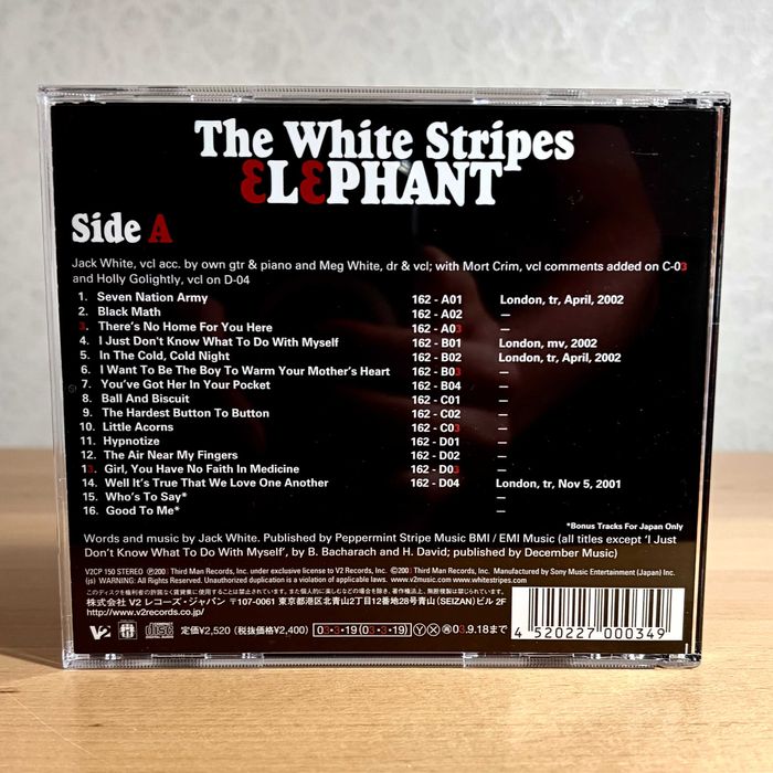 CD The White Stripes — Elephant (Japan, 2003)