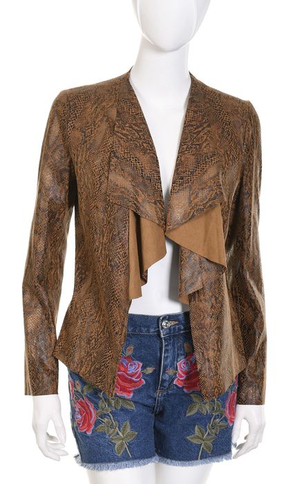 ZARA narzutka we wzór skóry węża marynarka blezer żakiet S 36