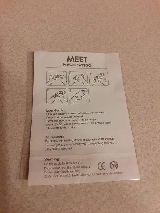 Tatuaże zmywalne motyle x6