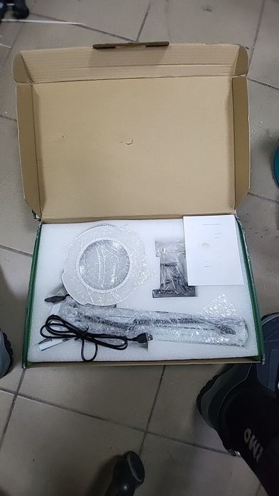 Лупа, настільна збільшувальна лампа з підсвіткою