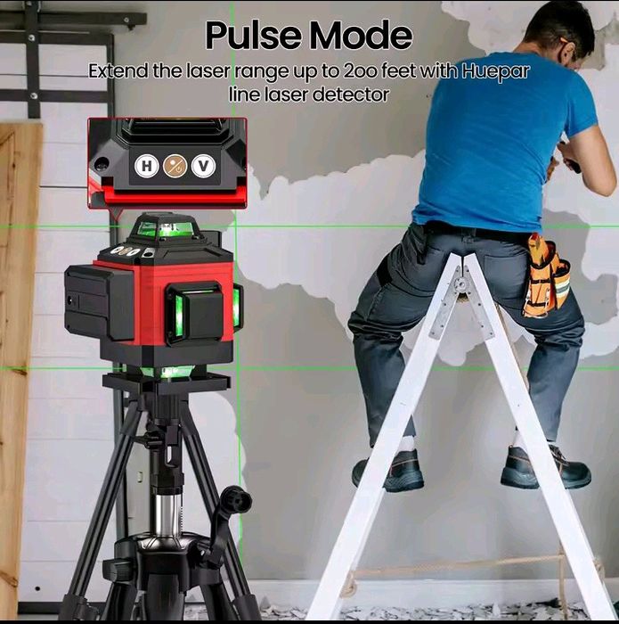 Nível a laser 4D 16 Linhas + tripé