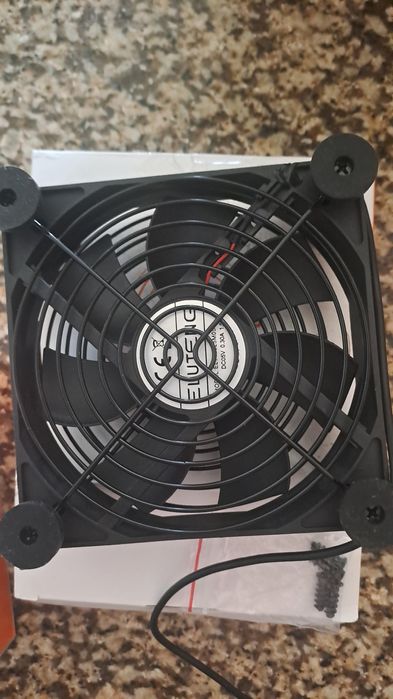 ELUTENG Ventilador USB 120 mm PC ventilador com 8 almofadas amort.