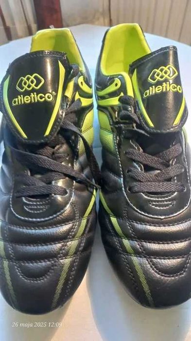Buty sportowe - korkotrampki Atletico zielono-czarne