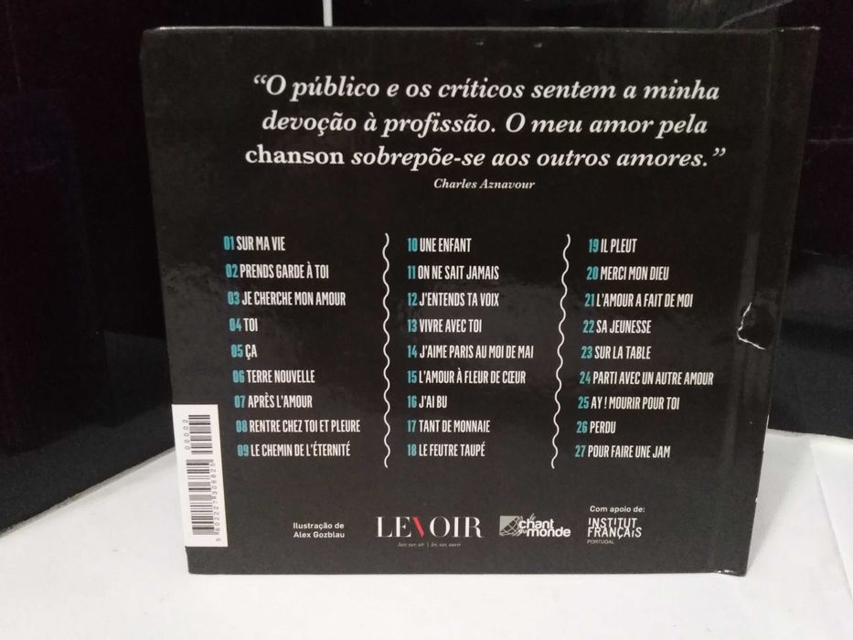 Cd com Livro de Charles Aznavour – Chanson Francaise