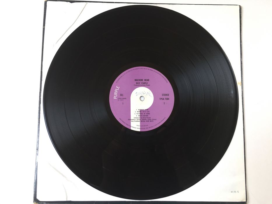 Deep Purple Machine Head UK 1 PRESS VG