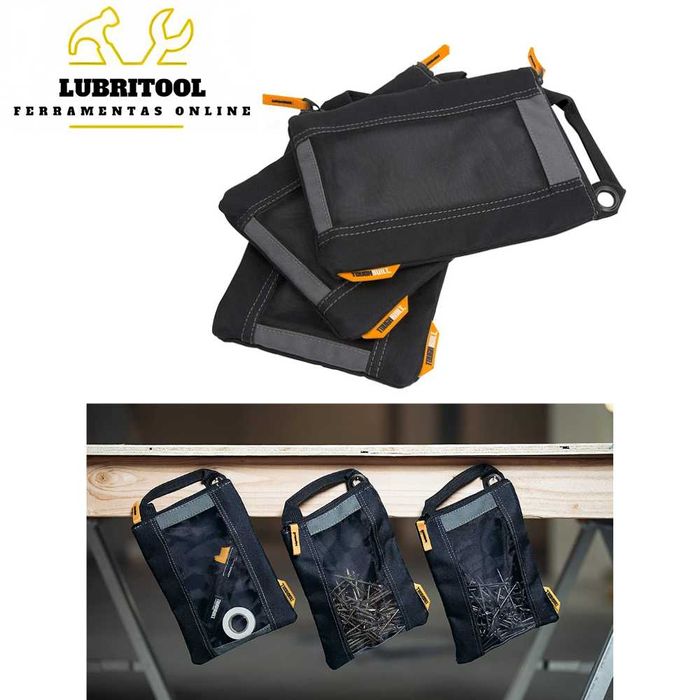 TOUGHBUILT Conjunto 3x Bolsas Acessórios TB-94-M-3 | NOVAS