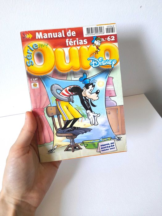 Livro BD Disney Série Ouro Manual de Férias Volume 62