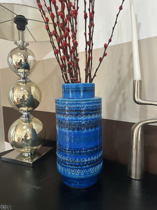 Jarra Bitossi Rimini Blu – Aldo Londi – Itália Vintage