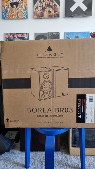 Coluna Triangle Borea BR03 c/ suporte - Light Oak - Nova
