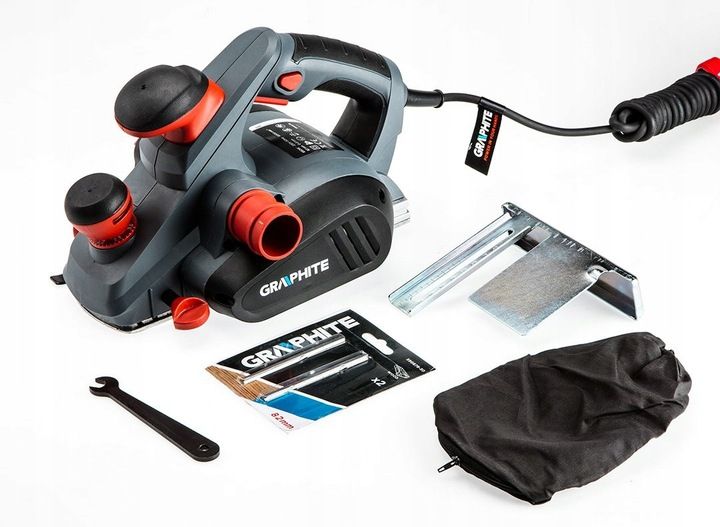 Graphite Strug Elektryczny Hebel Strugarka 59g678 850w Noże Worek 82mm
