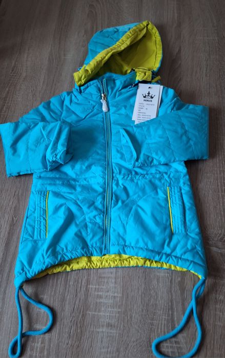 Kurtka  wiosenna   turkusowa 98/104 Hikis