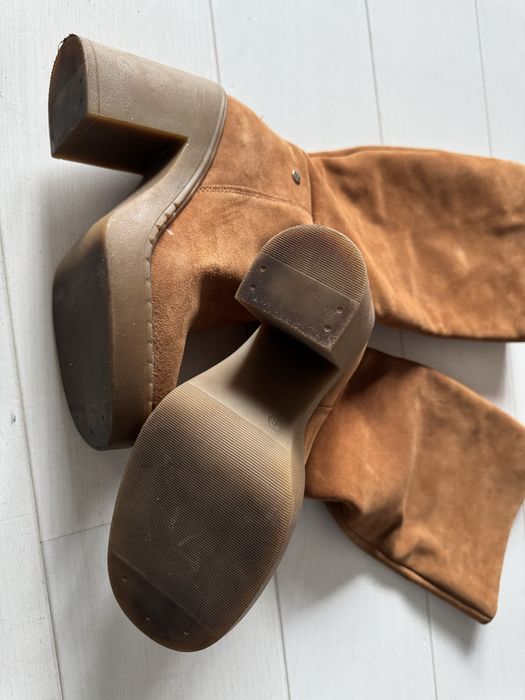 Kozaki Maciejka zamsz camel r. 36 jak nowe