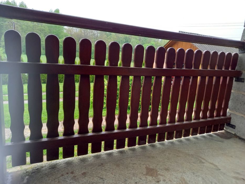 Balustrada drewniana, barierka, płotek