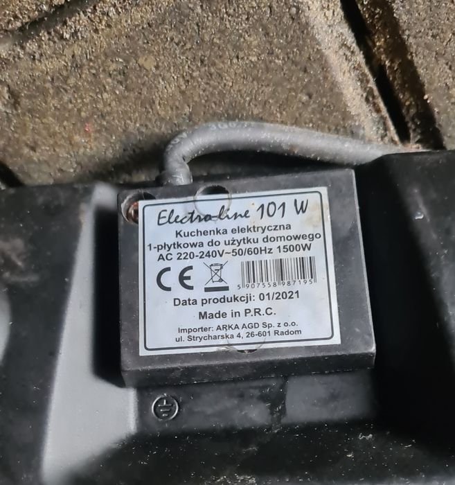 Kuchenka Elektryczna Electrolux 1500W