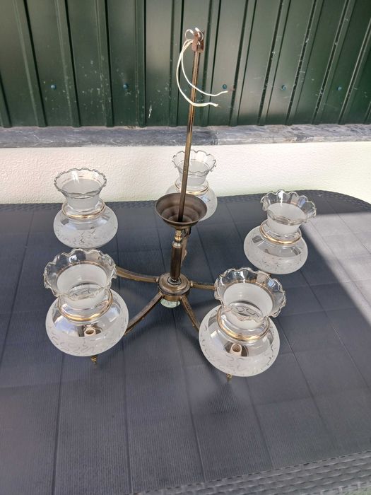 Candeeiro de teto rústico