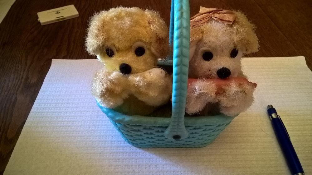 Brinquedo com corda cesto com cães64751450357121124