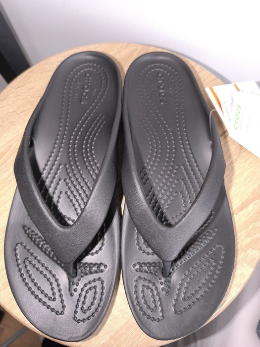 CROCS czarne klapki japonki kadee flip W6(36-37)
