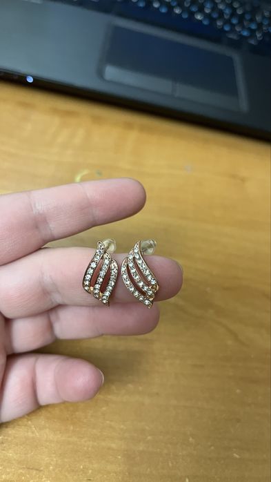Сережки з мед сплаву