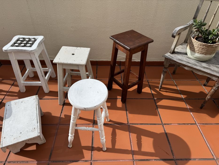 Banco rustico de madeira antigo (preço desde 15€)