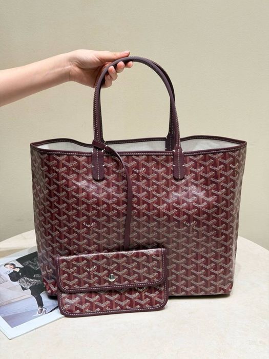 Сумка шоппер Goyard гоярд повний комплект бутика шкіра сумочка