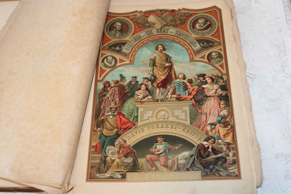 2 Livros História de Gil Braz de Santilhana. 1 edição, de 1885 e 1886