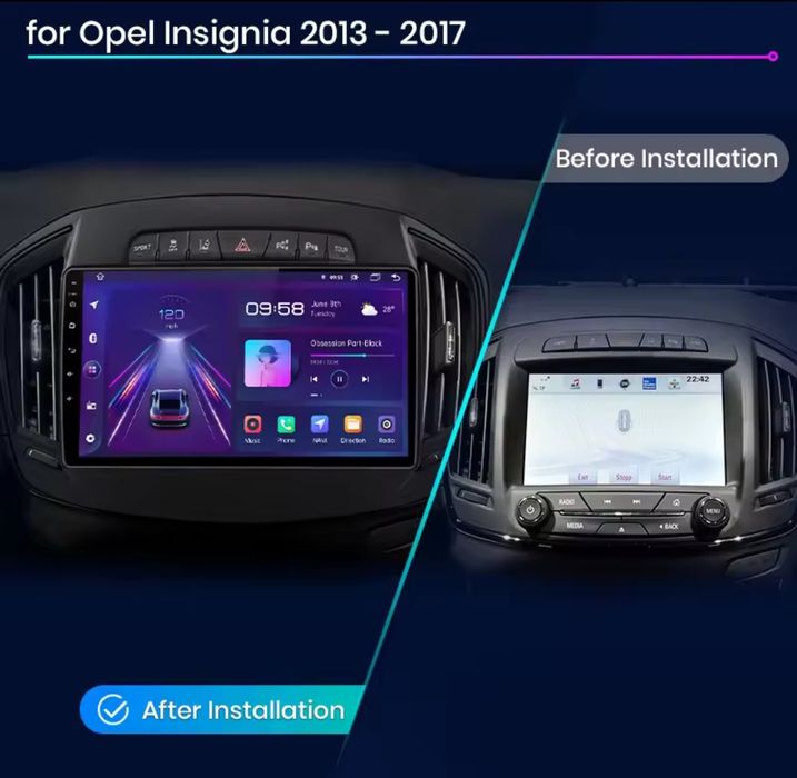 Rádio android OPEL Insignia 2013-17 Carplay GPS wifi 2/32GB BT novo