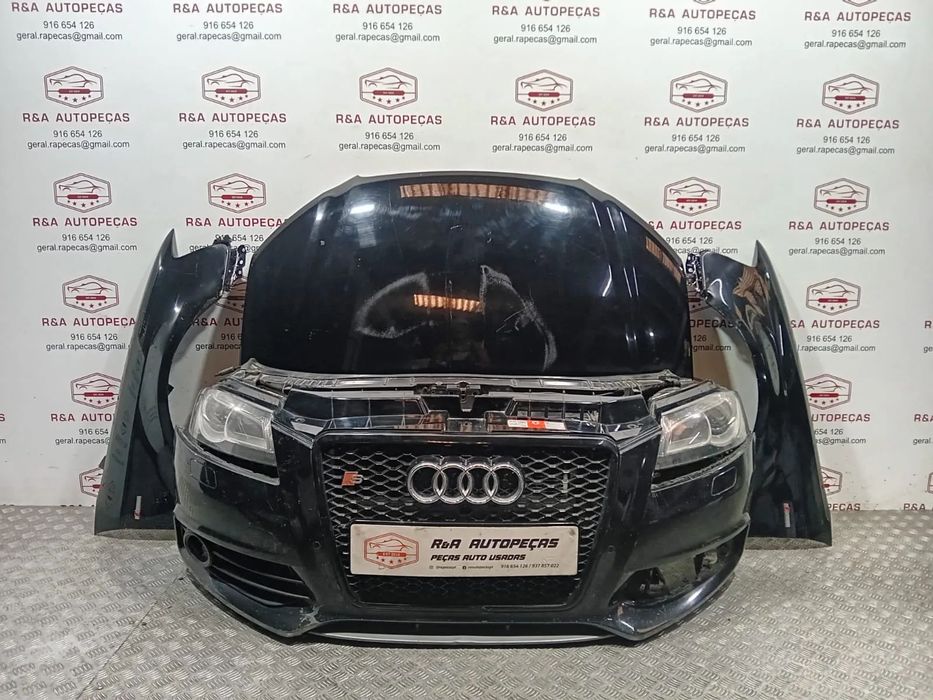 Frente Completa Audi A3 8P Facelift S Line com Parachoques do S3 Faróis Xénon Original