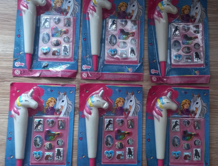 Długopis Lissy z naklejkami