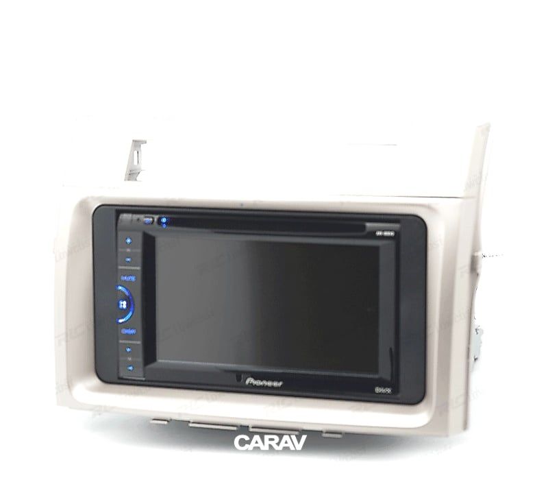 MOLDURA ADAPTADOR CINZA CLARO PARA RADIO 2-DIN PARA TOYOTA COROLLA VERSO 04-09