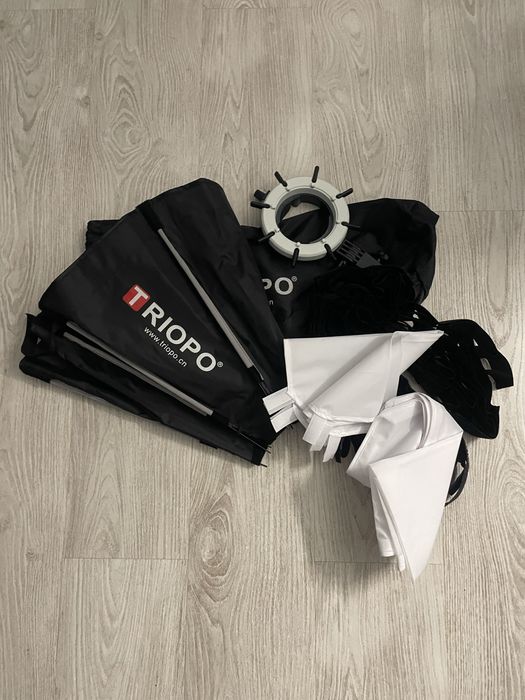 Flash Godox V1 C + Xpro II + Octabox 65’cm + Acessorios