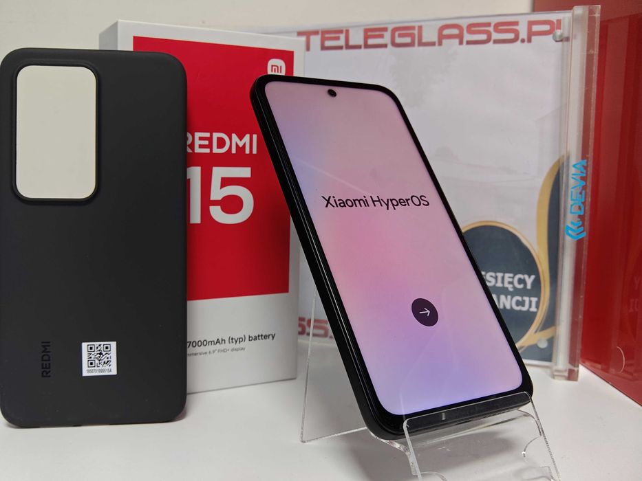 Redmi 15 Midnight Black 256 GB Nowy, Nieużywany