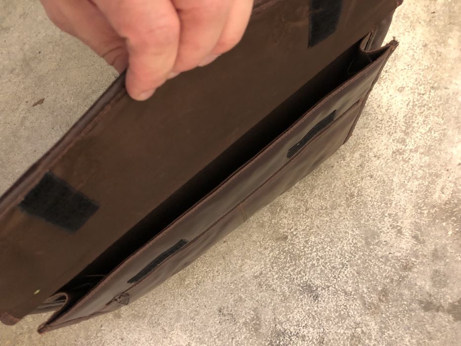 Шкіряний професорський портфель