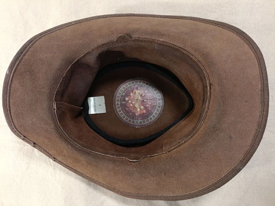 Кожаная шляпа Oxford Blue Aussie Cowhide Leather Hat.