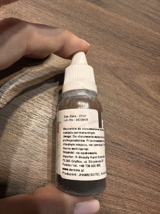 Pigment do makijazu permanentego firmy doreme. Dark taupe 229
