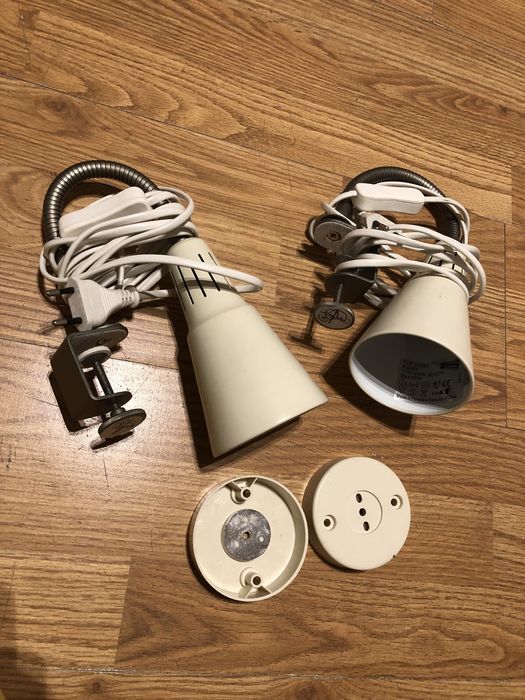 2x regulowane lampki ikea