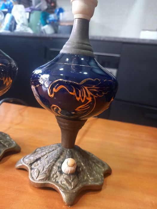 Candeeiros de mesa cabeceira antigos , cerca de 60 anos