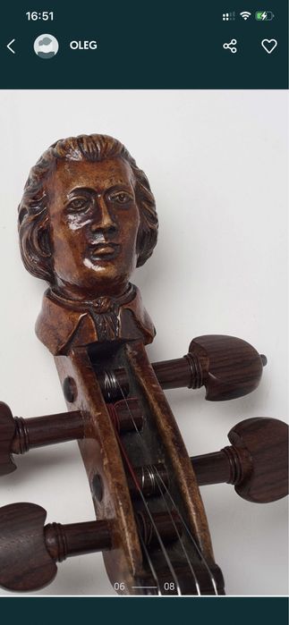 Josephus Perr  Geigen 1817 скрипка майстрова iнкрустована!