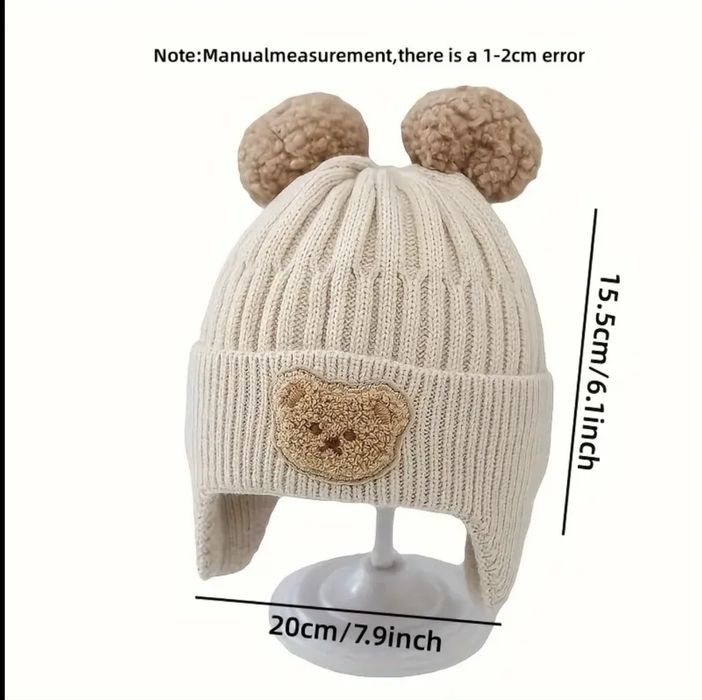 Вʼязані шапочки для немовлят на зиму