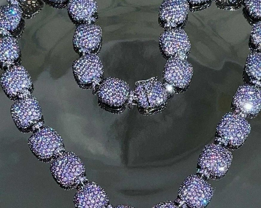 Naszyjnik APM Monaco Purple Square – elegancki i stylowy