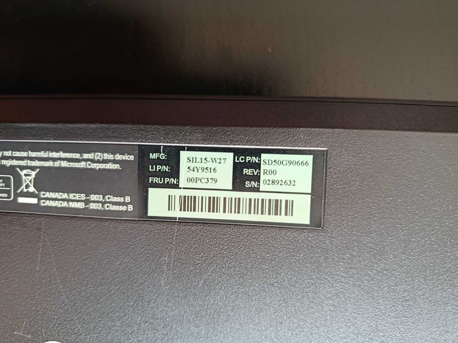 Teclado Lenovo USB Preto
